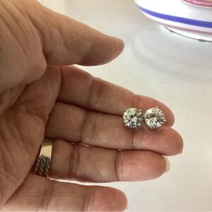 Stunning Silver and Crystal Women's Earrings